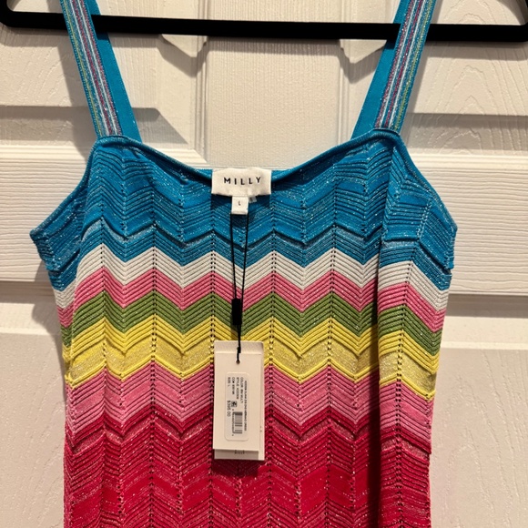 Milly Olana ZigZag Mermaid  Multi Colored Dress - Picture 11 of 13